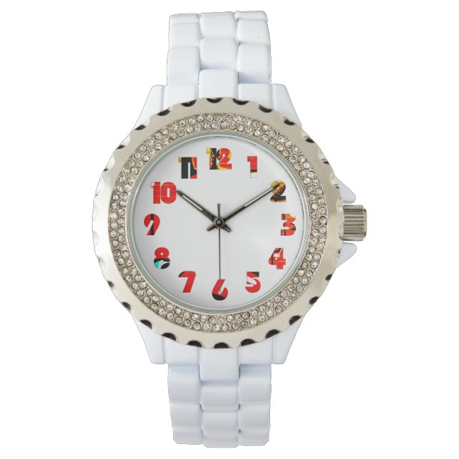 Reloj De Pulsera Graffiti 19 Número Vocabulario (Anverso)
