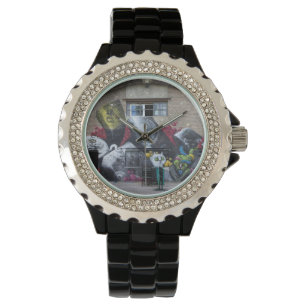 Reloj De Pulsera Graffiti En Stadtbahnbogen, Wien Österreich