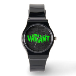 Reloj De Pulsera GRAFFITI Green Unisex Silicone Strap Watch