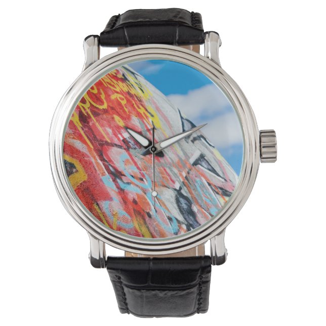 Reloj De Pulsera graffiti planetario (Anverso)