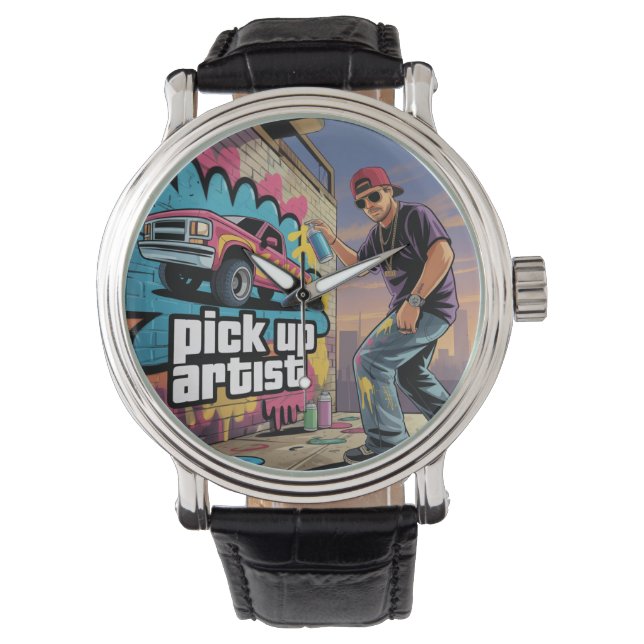 Reloj De Pulsera Graffiti urbano y artista de recolección (Anverso)