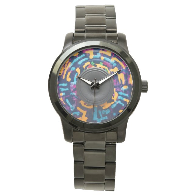 Reloj De Pulsera Graffiti y rostro del orador (Anverso)