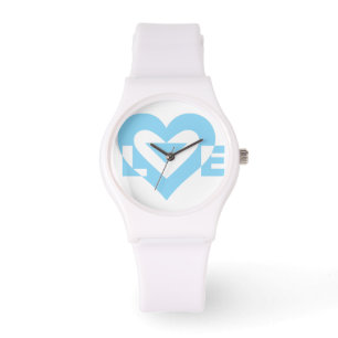 Reloj De Pulsera Gráfica de amor de Guay, azul