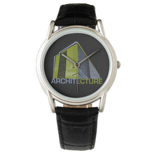 Reloj De Pulsera Gráfica de Arquitectura (Anverso)