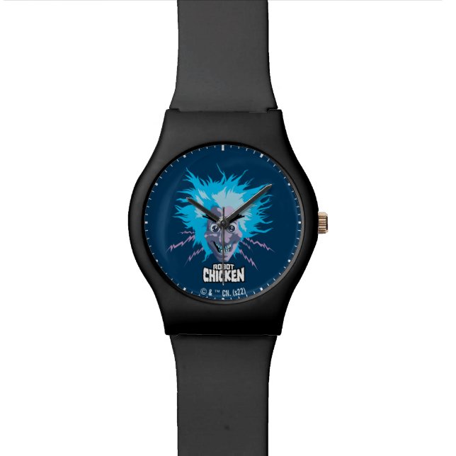 Reloj De Pulsera Gráfica de la cabeza del científico del pollo robo (De cerca)