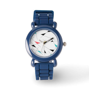 Reloj De Pulsera Gráfica geométrica moderna, moderna, simple y dive