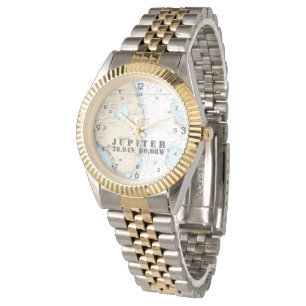 Reloj De Pulsera Gráfica náutica Latitud de longitud del sur de Flo
