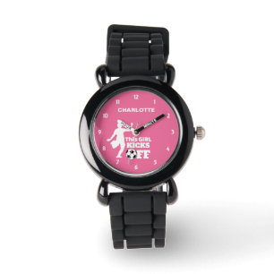 Reloj De Pulsera Gráfica personalizada del jugador de fútbol Chic