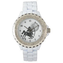 Reloj De Pulsera Gráfica Sagittarius Archer Zodiac estilo griego