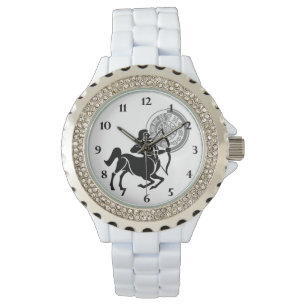 Reloj De Pulsera Gráfica Sagittarius Archer Zodiac estilo griego