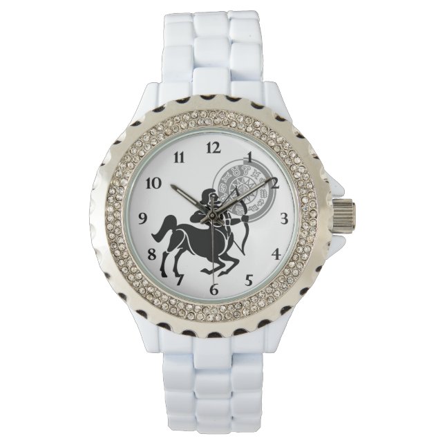 Reloj De Pulsera Gráfica Sagittarius Archer Zodiac estilo griego (Anverso)