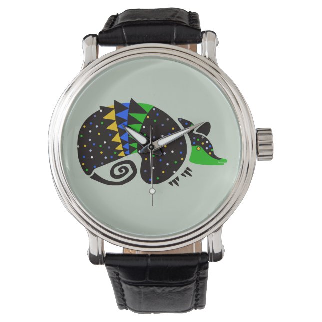 Reloj De Pulsera Gráfico 3- Bandas ARMADILLO - Vida silvestre - Nat (Anverso)