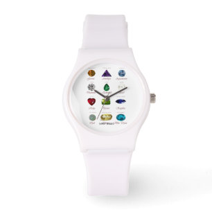 Reloj De Pulsera Gráfico de Birthstone