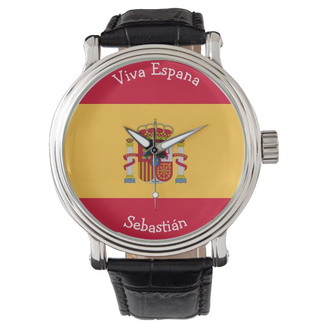 Reloj De Pulsera Gráfico de la bandera de Viva España (Anverso)