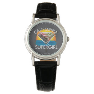 Reloj De Pulsera Gráfico de Sunset de Supergirl de California