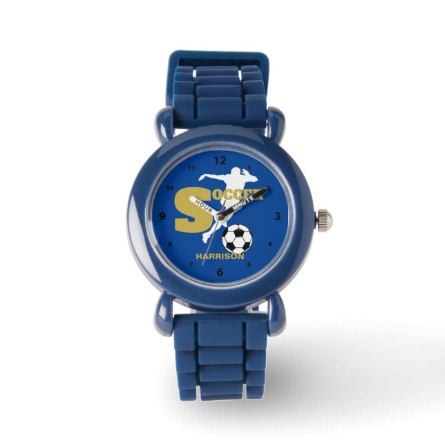 Reloj De Pulsera Gráfico personalizado del jugador de fútbol (Anverso)