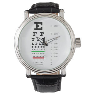 Reloj De Pulsera Gráfico visual Snellen