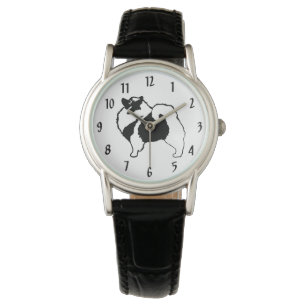 Reloj De Pulsera Gráficos de Keeshond - Arte de perro original lind