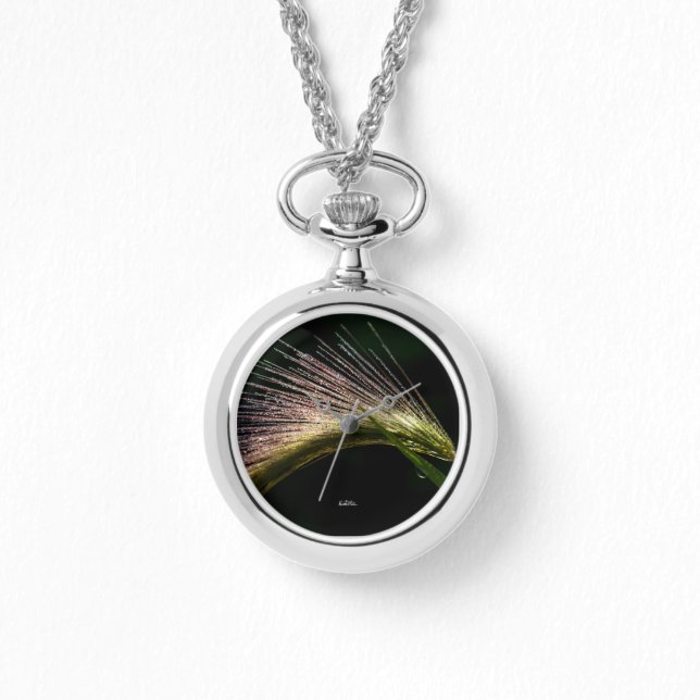 Reloj De Pulsera gramínea con el rocío (Anverso)