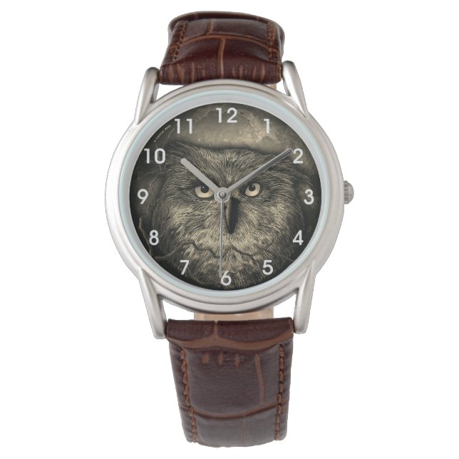 Reloj De Pulsera Gran búho vigila (Anverso)