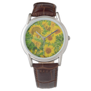 Reloj De Pulsera Gran campo de girasoles cerca de Moses Lake, WA 2