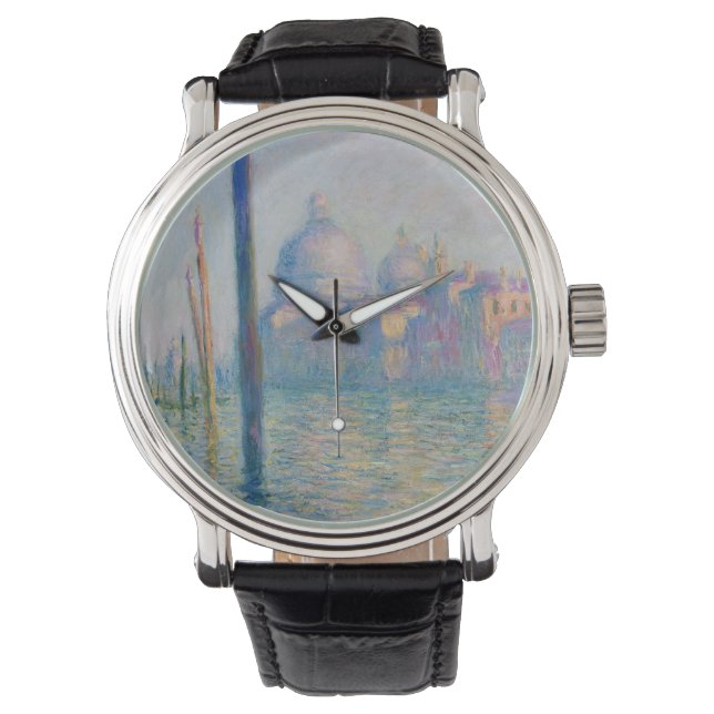 Reloj De Pulsera Gran Canal Monet Venecia Italia Pintura clásica (Anverso)
