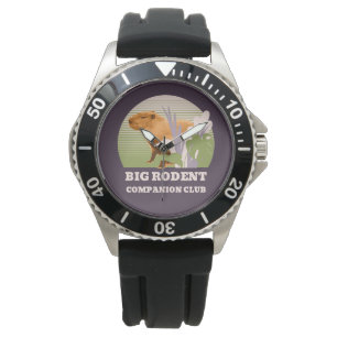 Reloj De Pulsera Gran Club de Compañeros de Roedores Capibara