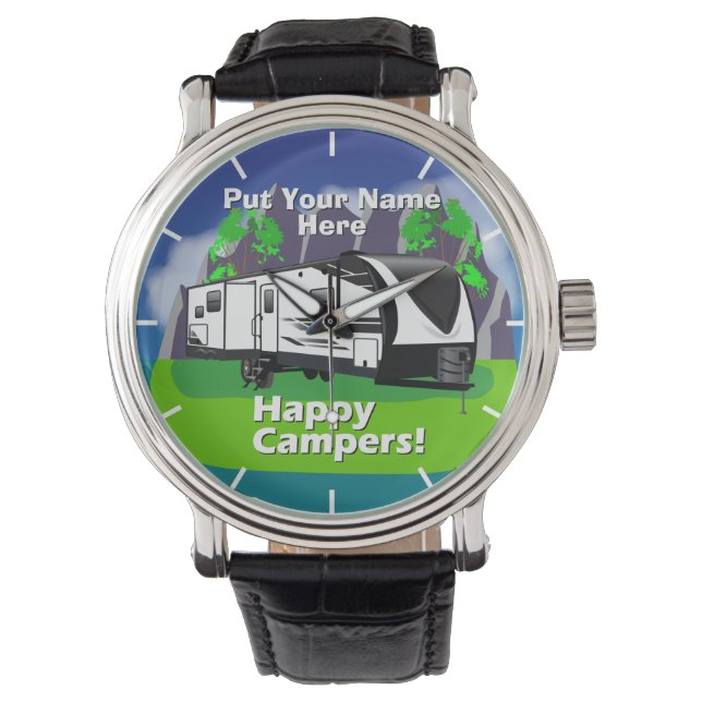 Reloj De Pulsera Gran diseño Imagina 2670MK Happy Campers Design (Anverso)