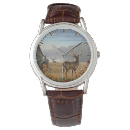 Reloj De Pulsera Gran Encuentro de Ciervos en la Granja