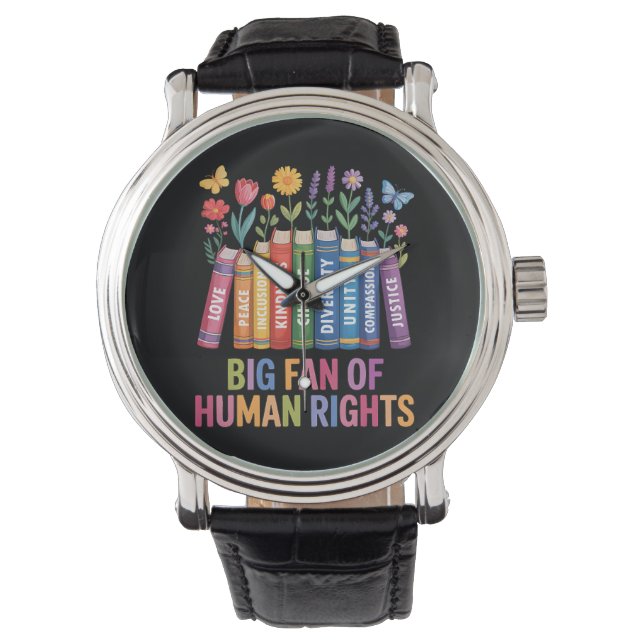 Reloj De Pulsera Gran fan de los derechos humanos  (Anverso)