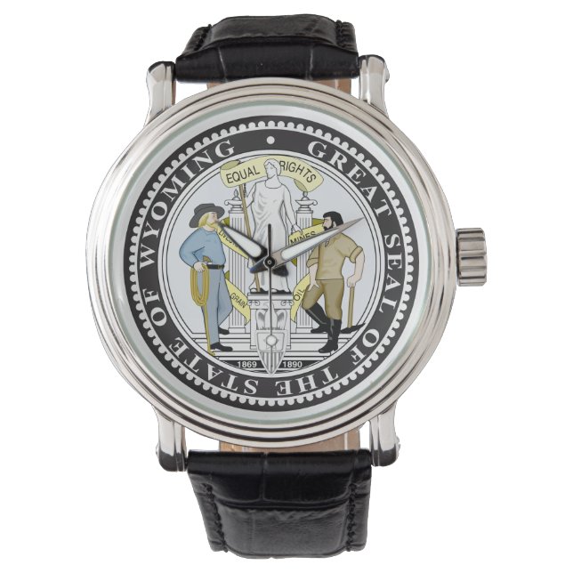 Reloj De Pulsera Gran foco de Wyoming (Anverso)