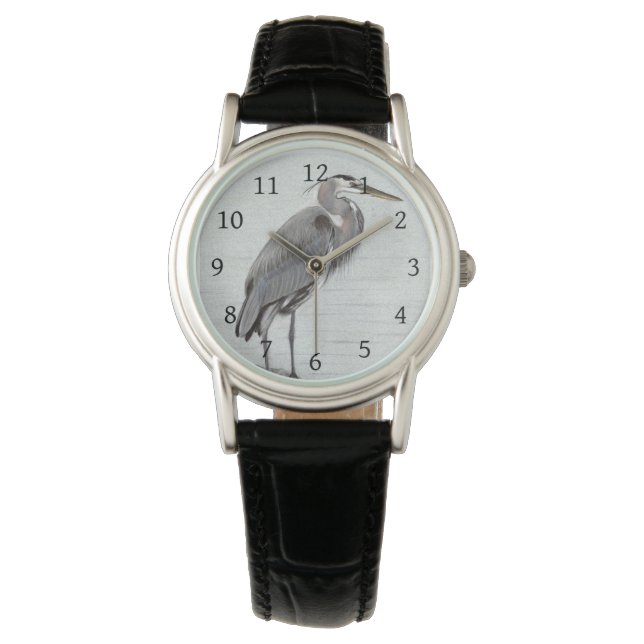 Reloj De Pulsera Gran garza azul (Anverso)