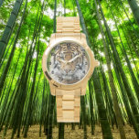 Reloj De Pulsera Gran gato Sumatra Tigre con números negros<br><div class="desc">Elegante reloj de pulsera masculino con números negros que muestra la foto del gato grande del Tigre de Sumatra,  una especie animal en peligro de extinción. Seleccione su reloj de varios estilos.</div>