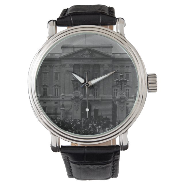 Reloj De Pulsera Gran Inglaterra Londres Old Guard Buckingham Palac (Anverso)