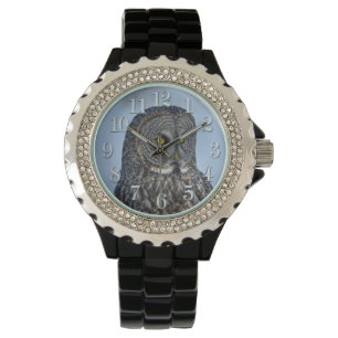 Reloj De Pulsera Gran lechuza gris y foto de rapero de vida salvaje