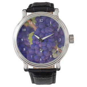 Reloj De Pulsera Gran manada de uvas jugosas púrpura