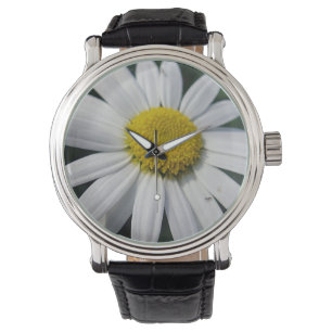 Reloj De Pulsera Gran margarita blanca