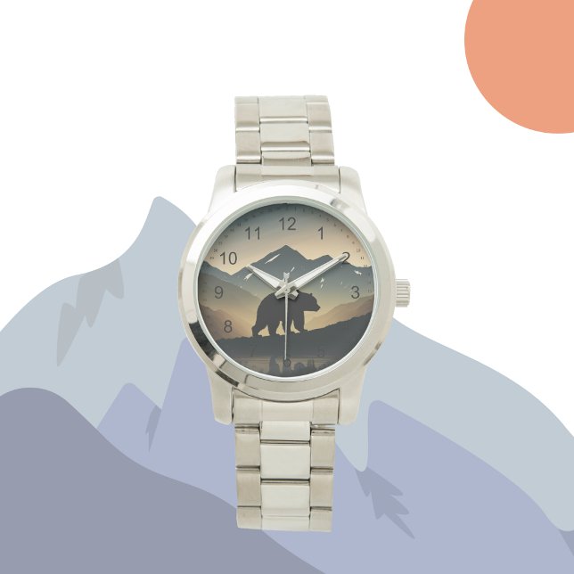 Reloj De Pulsera Gran Montaña al Aire Libre Black Bear Mens Watch (Subido por el creador)