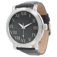 Gran negrita Retro Black Classic Watch