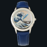 Reloj De Pulsera Gran ola, Hokusai, Ukiyo-e<br><div class="desc">Katsushika Hokusai (octubre o noviembre de 1760 - 10 de mayo de 1849) fue un artista japonés, pintor ukiyo-e y grabador del periodo Edo. En su tiempo, fue el principal experto japonés en pintura china. Nacido en Edo (ahora Tokio), Hokusai es más conocido como el autor de la serie de...</div>