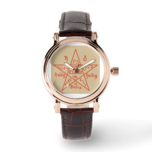 Reloj De Pulsera Gran pentagrama de Moses Seal Women's Watch