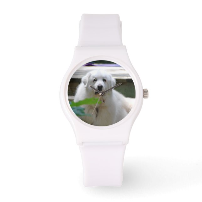 Reloj De Pulsera Gran Perro blanco de los Pirineos (Anverso)