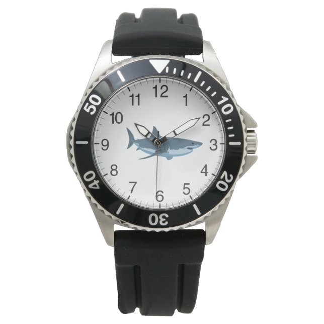 Reloj De Pulsera Gran tiburón blanco (Anverso)