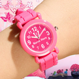 Reloj De Pulsera Grandes números Chicas personalizados miran con no
