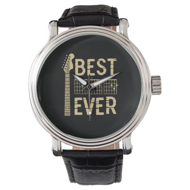 Reloj De Pulsera Grandfather Quotes | Best Dad Guitar Ever (Anverso)