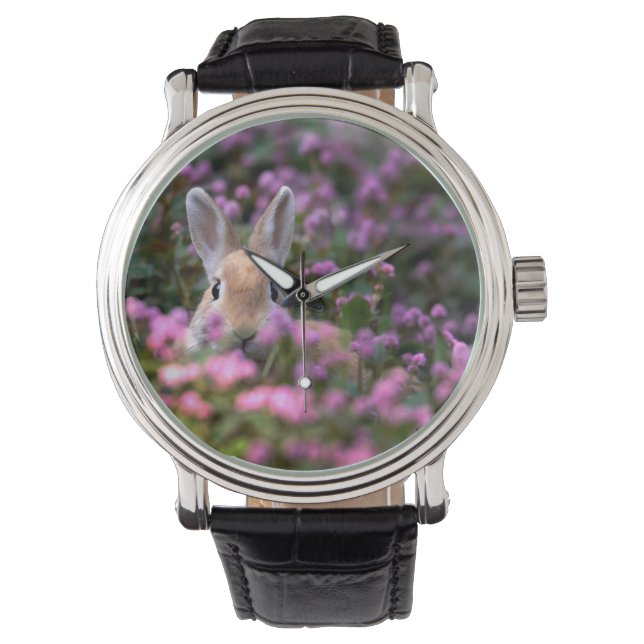 Reloj De Pulsera Granja de conejos (Anverso)