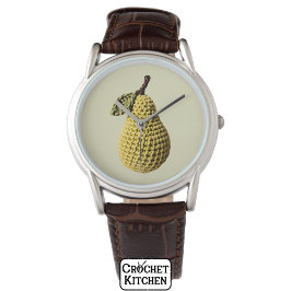 Reloj De Pulsera Granja moderna Crochet de color verde amarillo Fru
