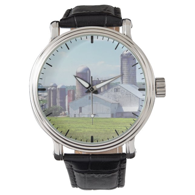 Reloj De Pulsera Granja Pennsylvania Con Silos (Anverso)