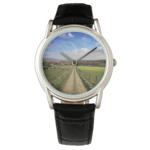 Reloj De Pulsera Granjas Camino sucio por el campo inglés