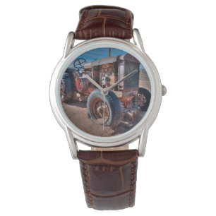 Reloj De Pulsera Granjas   Rusty Antique Tractor